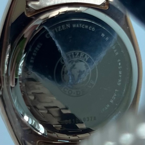 AUTHENTIC Citizen Eco-Drive Paladion WR100 Rose-Gold Tone Diamond Watch (NWT) - Picture 5 of 13